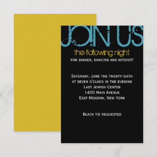 Convites M Monograma Bar Inicial Bat Mitzvah