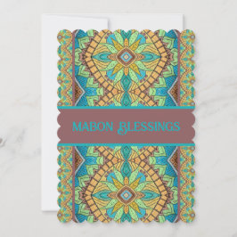 Convites Mabon Blessings-Content Mandala