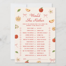 Convites Maçã do Meu Chá de fraldas Olho Ela Preferencialme