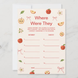 Convites Maçã Do Meu Chá de fraldas Olho Onde Eles Jogavam