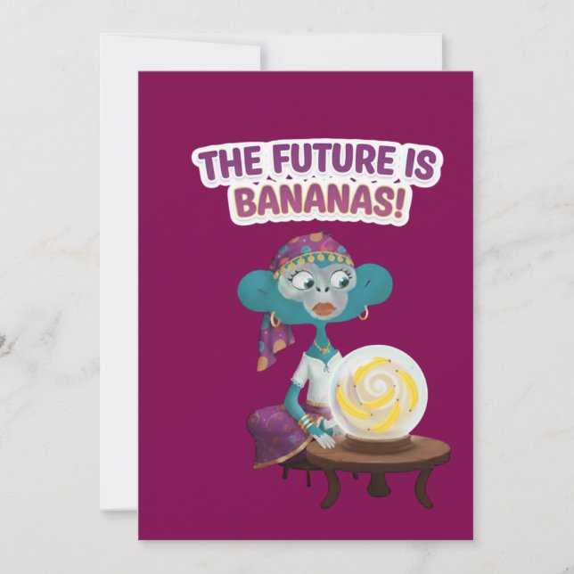 Convites Macaco adivinho (Frente)