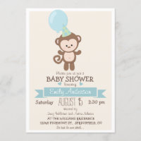 Macaco Bonito, Chá de fraldas Animal do Jardim Zoo