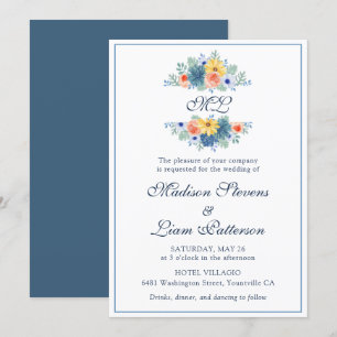 Convites Macarão Suculento Bonito Elegante Monograma