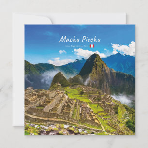 Convites Machu Picchu, Peru - Ruínas da Cidadela Inca