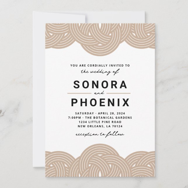 Convites Macrame Wedding (Frente)