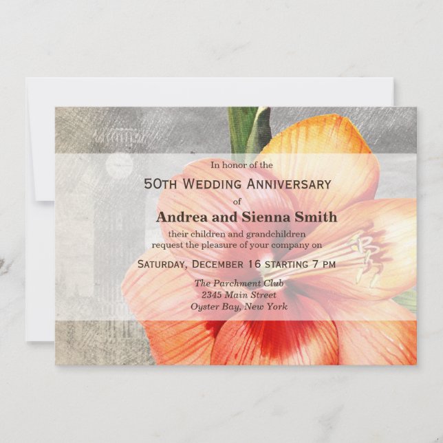 Convites Macroflor Tigre Lily (Frente)