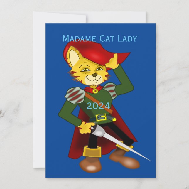 Convites Madame Cat Lady 2024 para o Presidente Thunder_Cov (Frente)