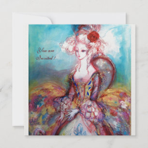 Convites MADAME POMPADOUR, Festa Dourada Clássica