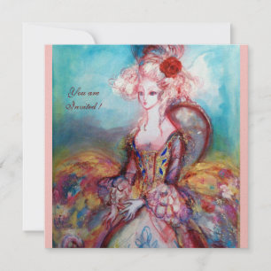 Convites MADAME POMPADOUR, Festa Dourada Clássica