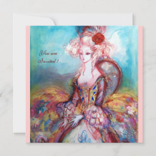 Convites MADAME POMPADOUR, Festa Dourada Clássica