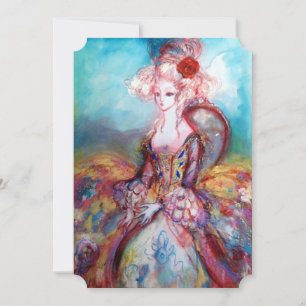 Convites MADAME POMPADOUR Pink Dourado Sparkles Festas