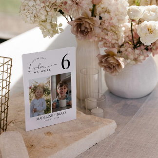 Convites MADDIE When We Were Table Numbers