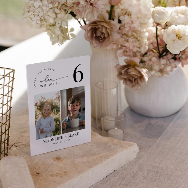 Convites MADDIE When We Were Table Numbers (Criador carregado)