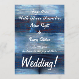 Convites Madeira Azul, Casamento Russo