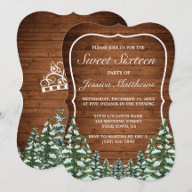 Madeira Neve e Pinheiro Rural Florestal Sweet 16