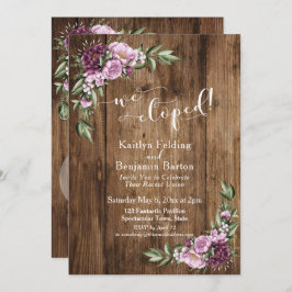 Convites Madeira russa e flores, nós apenas aumentamos a re