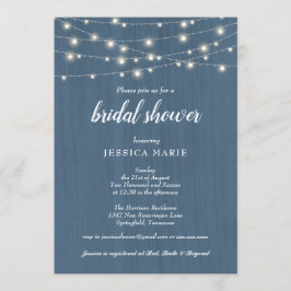 Convites Madeira russa lança Chá de panela azul poeirento