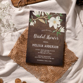 Convites Madeira russa Magnolia Chá de panela meridional