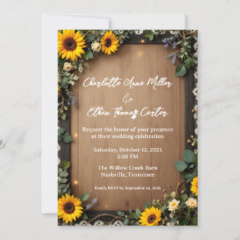 Convites Madeira Rústica