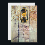 Convites Madeira Rústica Barn e Lanterna 50ª Festa de anive<br><div class="desc">Armadilha russa madeira de celeiro e lanterna com confete; fazenda a mesa do 50º convite de aniversário. Para um piquenique ao ar livre no campo, na fazenda, ou no quintal do celeiro, ou na cabana, com amigos e familiares, e boa comida. Personalize com suas informações. Personalize por um homem ou...</div>