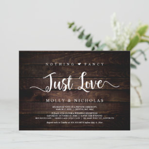Convites Madeira Rústica, Casamento Simples, Nada Luxuoso S