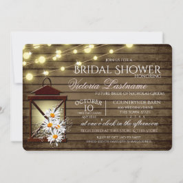 Convites Madeira Rústica e Lanterna com Visitas