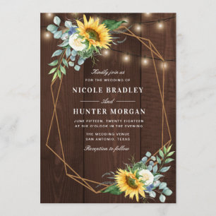 Convites madeiras rústicas Casamento de peônia branca de gi