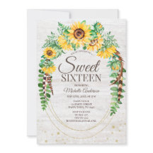 Madeiras Rústicas De Girassol Luzes Doce Dezesseis