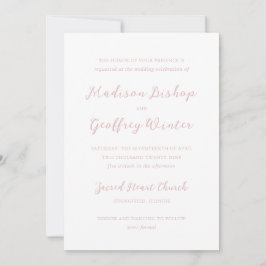 Convites Madison Pink Elegant Wedding