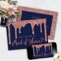 Madrinha de casamento Rosa Azul Dourado Glitter Dr