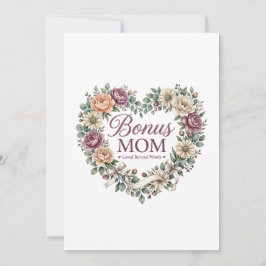 Convites Mãe Bonus , Presente do Dia das Mães para Madrasta