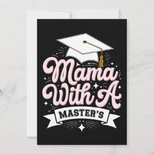 Convites Mãe Com Mestrado Formatura Mamãe
