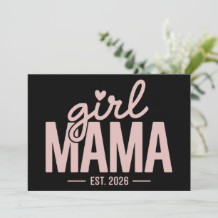 Convites Mãe de Menina Est 2026 Revelação de Gravidez Mãe P