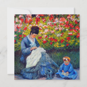 Convites Mãe e Criança Monet no Jardim