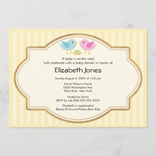 Convites Mãe e Pai Pássaro e Chá de fraldas Pássaro