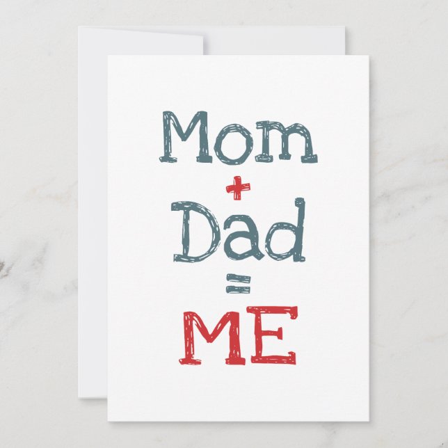 Convites Mãe e Pai sou eu (Frente)