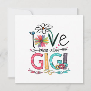 Convites Mãe Eu Amo Ser Chamado Gigi Girassol Aniversário