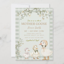 Mãe Goose e Chá de fraldas de osling