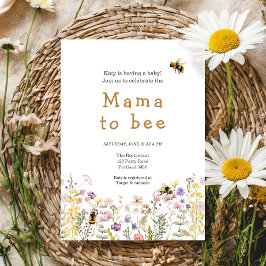 Convites Mãe para a Mamãe de Bee Wildflower