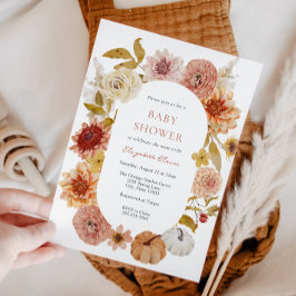 Convites Mães Boho Autumn e Chá de fraldas Pumpkins