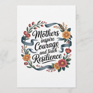 Convites Mães Inspiram Coragem E Ensinam Resiliência