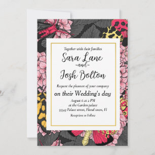 Convites Mães na hidrangea rosa