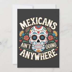 Convites MAGA mexicanos não vão a lugar nenhum crânio de aç
