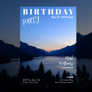 Convites Magazine Cover Landscape Birthday