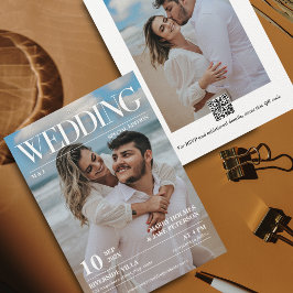 Convites Magazine Editorial Newspaper Wedding Photo Invitat