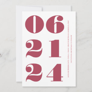 Convites Magenta elegante elegante, moderna e minimalista