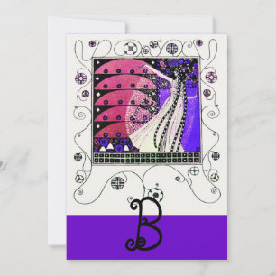 Convites MAGIA DA PRIMAVERA, preto azul vermelho marrom bri