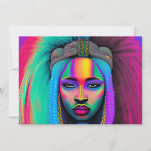 Convites Magia de Menina Preta Aniversário Irmã Melanina Mu