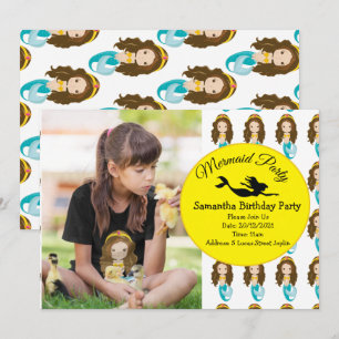 Convites Magia de uma Mermaid Party