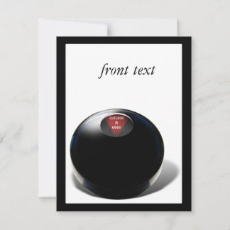 Convites Magic 8 Ball diz: "O Outlook é bom!"